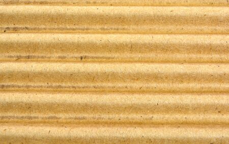 Extreme closeup of corrugated cardboard suitable for backgrounds, textures and layers.の写真素材