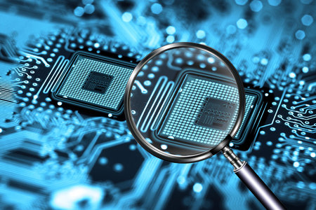 processor scanningの写真素材