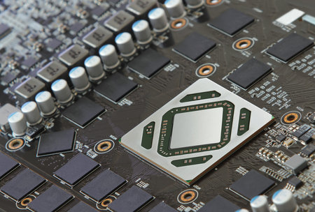 Mortherboard with microprocessor and diode