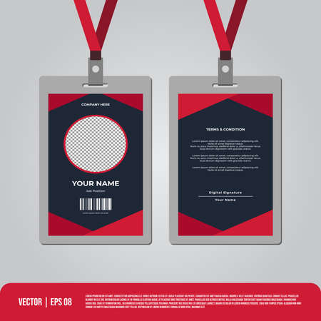 Template Id Card for your businessのイラスト素材