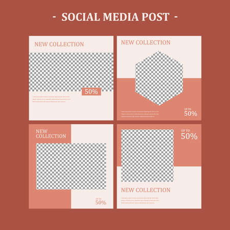 Template   feed for you postのイラスト素材