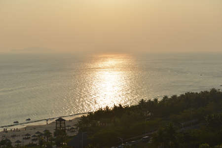 Sea sunsetの写真素材