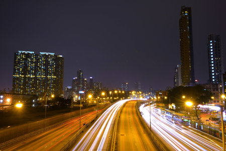 Night view of Hong Kong