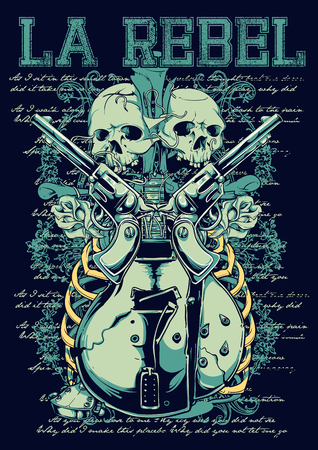 LA Rebel flyer.のイラスト素材