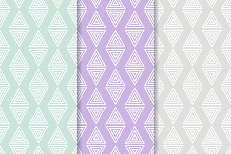 Geometric background. Triangle seamless patternのイラスト素材
