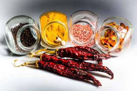 Spices in jar の写真素材