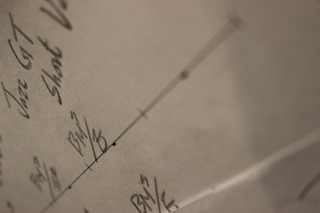 Hand Written Sheetの写真素材