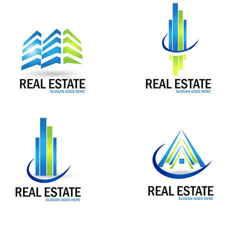Real estate  setのイラスト素材