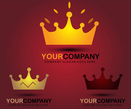 Crown logo designのイラスト素材