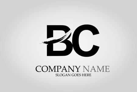 BC Splash Brush Letters Designのイラスト素材