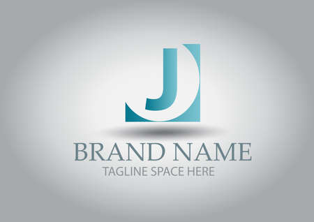 Letter J square designの写真素材