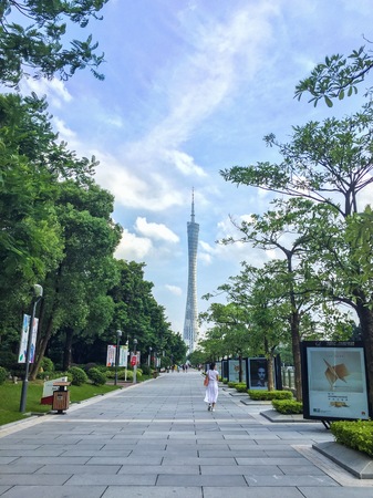 canton tower landscape viewのeditorial素材