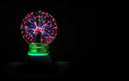 Plasma Lamp in a Dark Room