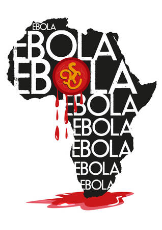 Ebola Killer Virus Spreads from Africa   のイラスト素材