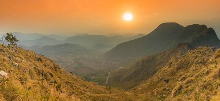 Beautiful Panoramic Sunset view from Bandipur Nepal