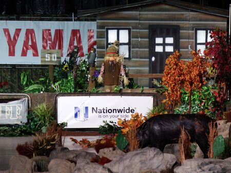 Montgomery, Alabama - August 17, 2019: Buckmasters Arena Area Display at Buckmasters Archery Competitionのeditorial素材