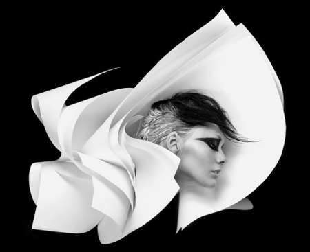 Abstraction Girlの写真素材