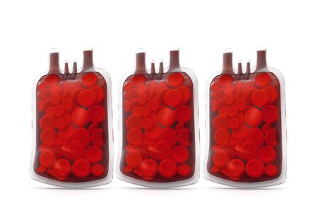 Blood bag.3d renderの写真素材