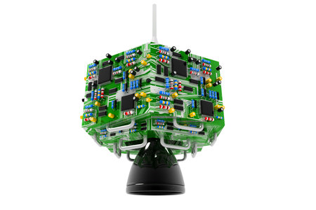 Satellite. 3d render