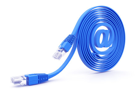 Internet cable. 3d render