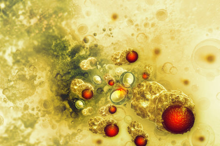 Cancer cells.3d illustration