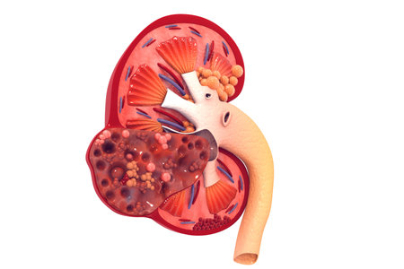 Human kidney cross section