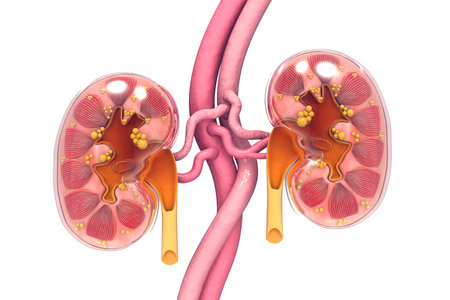 Human kidney cross section