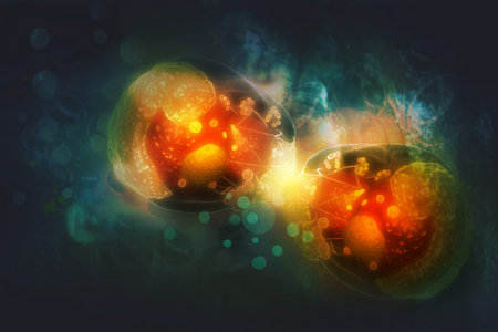 Cancer cells.3d illustration