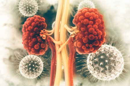 Kidney disease. 3d illustration