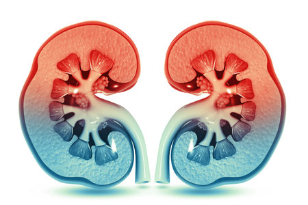 Human kidney cross section