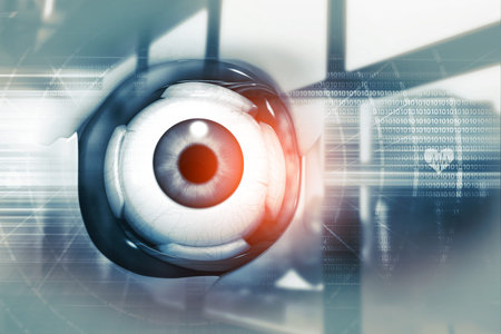 Human eye anatomy.inner structure.3d illustration