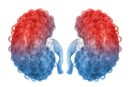Human kidney disease. 3d illustration