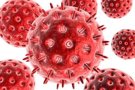 Viral disease, virus, bacteria, cell, 3d illustration