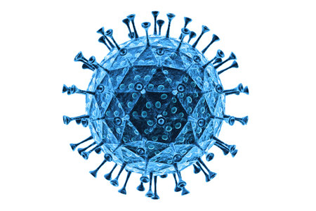 Viral disease, virus, bacteria, cell, 3d illustration