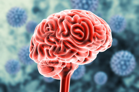 Human brain anatomy. 3d illustration