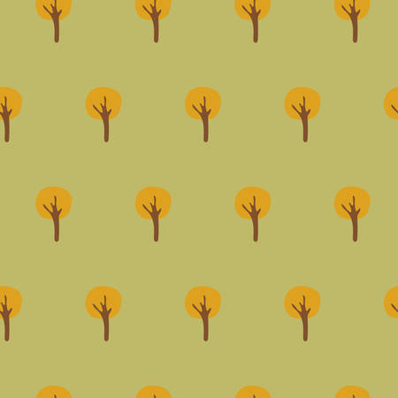 Seamless Tree Patternのイラスト素材