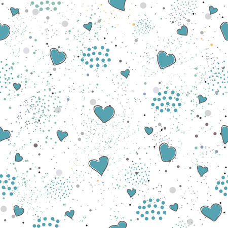 Seamless Heart Pattern. Vector Illustrationのイラスト素材