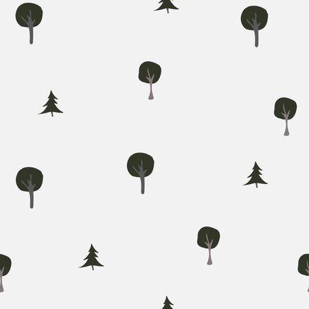 Seamless Winter Pattern. Winter/Merry Christmas Collection. Vector Illustration