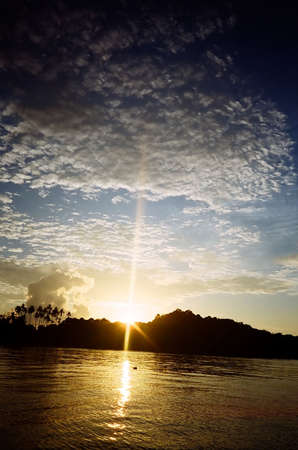 Sunrise at Redang Islandの写真素材