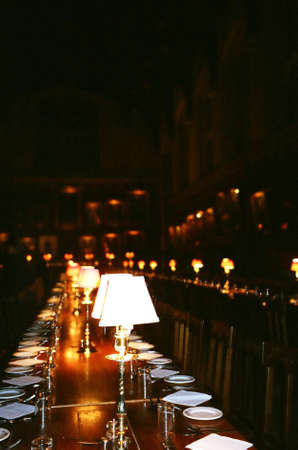 Dining Hall in Oxford, Englandの写真素材