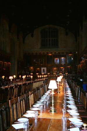 Dining Hall in Oxford, Englandの写真素材