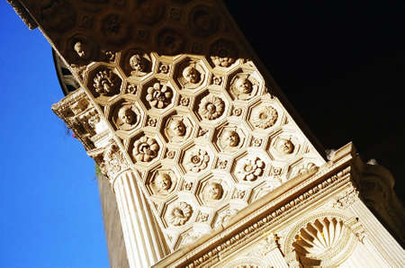 Castel Nuovo (Maschio Angioino) in Naples, Italyの写真素材