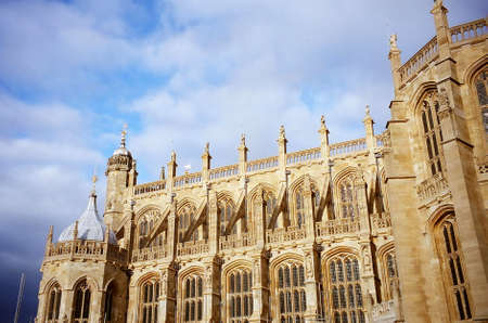 St. George's Chapel in Windsor Castle, Englandの写真素材
