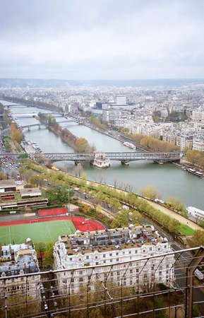 View from Eiffel Tower's 2nd levelの写真素材