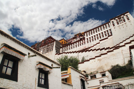 View of the Potala Palace in Lhasa, Tibet, Chinaのeditorial素材