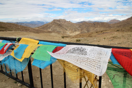 The Lung-ta (prayer flag) allowed the prayers to be spread by the wind. The color of the flags...