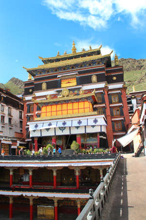 Sisum Namgyel, Tomb of the 10th Panchen Lama, who died in 1989 in the Tashilhunpo Monastery, Shigatse, Tibetのeditorial素材