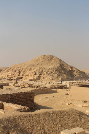 The pyramid of Unas is pyramid between the complexes of Sekhemket and Djoser at Saqqara, Egypt