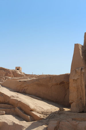 The Unfinished Obelisk in Aswan, Egypt