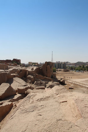 The Unfinished Obelisk in Aswan, Egypt